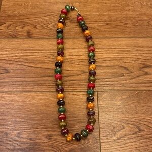 Vintage Multicolor Beaded Necklace